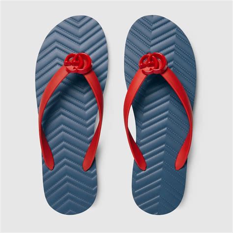 gucci chevron thong sandal|gucci thong sandals men's.